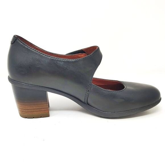 Dansko Shoes Womens 10 Heels Black Leather Mary Jane Comfort 40 - Picture 2 of 9
